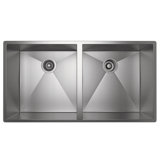 Forze™ 35" Double Bowl Stainless Steel Kitchen Sink