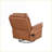 Recliners with OKIN Motor, 240° Swivel Rocker, Infinite Position, Vibration &amp; Heating | Walnut Brown Fabric-2003613246