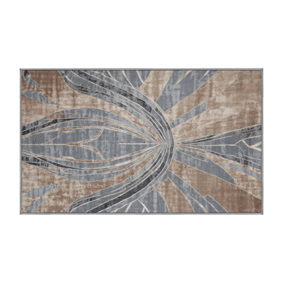 Machine Washable Gray Area Rug