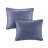Full/queen Navy 3 Piece Quilt - Microfiber, Cotton Fill, Reversible, Improves Bedding Hygiene And Appearance Reversible For Enhances Durability