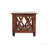 Solid Wood Belmont X-Frame Coffee Table, Chestnut, Dark Brown, Table