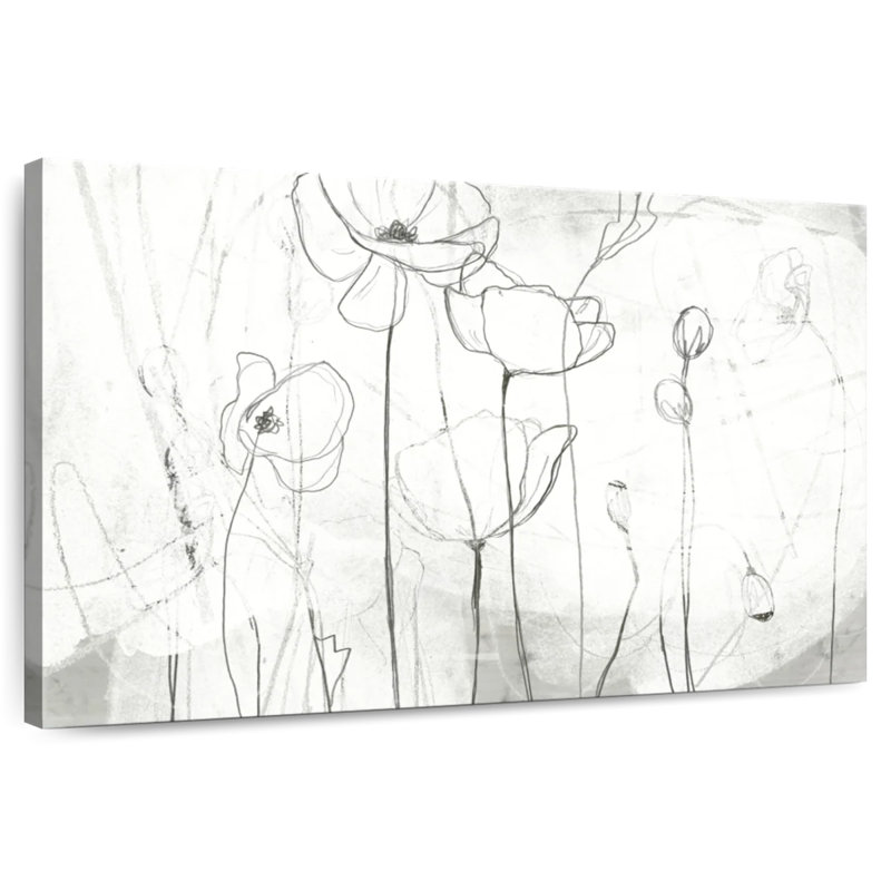 Harnek Poppy Sketches I, H 26 po x l 39 po