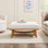 Grand repose-pieds rembourré Modern Farmhouse