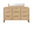 Poignées en métal d'hévéa massif de style contemporain pour commode 1 pièce seulement 9 tiroirs