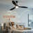 52" Dimmable Ceiling Fan with Remote Control, 3CCT Reversible DC Motor 6-Speed-2024747490-2024747489