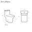 Toilette carrée une pièce à double chasse 1,12 / 1,6 GPF Carre