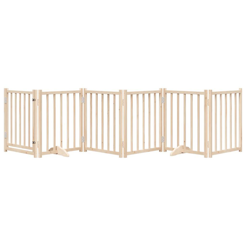 Provo Solid Wood Dog House Door, 60cm H x 300cm W x 2cm D, Beige