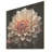 Coral Dahlia Minimalism Dream - Dahlia Wood Wall Art On Natural Pine Wood-917819129