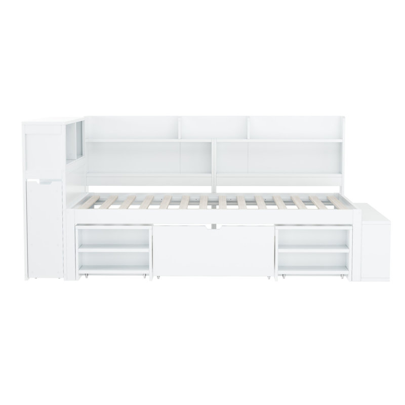 Berben Solid Wood Storage Bed, Single (3')