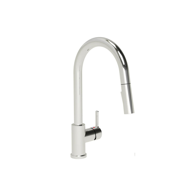 Robinet de cuisine moderne à poignée simple Craftx JOVI, Chrome poli