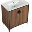 Meuble-lavabo 30 po à 2 portes avec meuble-lavabo autoportant en bois d'ingénierie avec lavabo-120102131