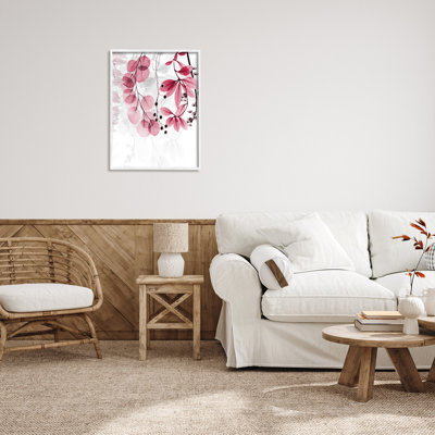 " Modern Pink Botanical Leaves " by Albert Koetsier
