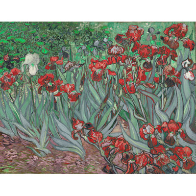 Décalcomanie murale amovible irises de van gogh