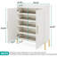 Armoire de rangement pour chaussures 35,43 pouces à 6 niveaux avec portes