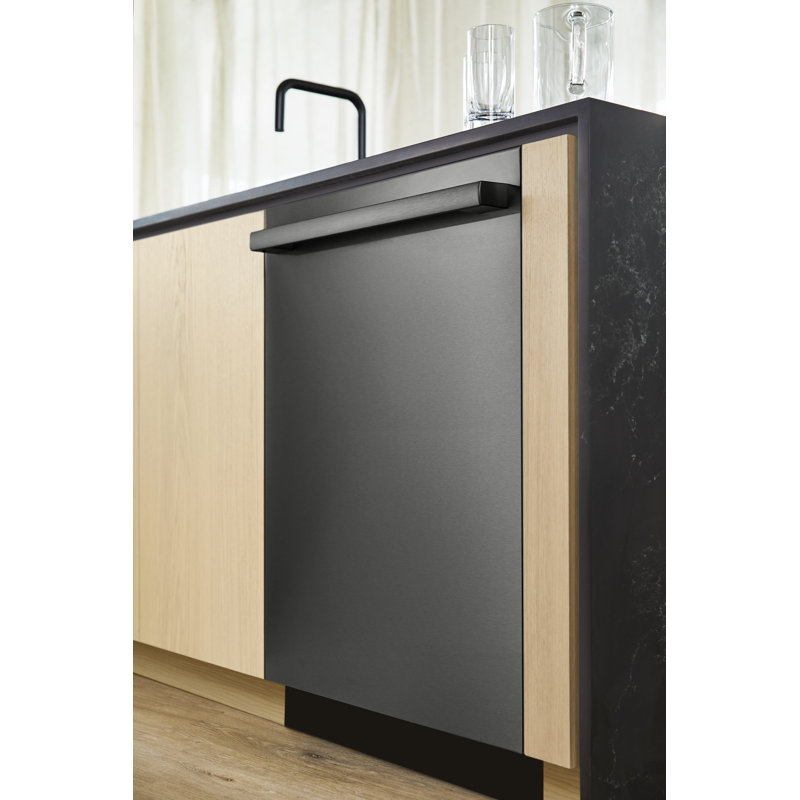 800 Series 24" Top Control Built-In Dishwasher with Stainless Steel Tub and Flexible 3Rd Rack, Black Inox