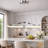 1 Light Led Array  Triangular Shaped Pendant Light In Chrome Finish