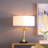 D16x31" Leaf Lamp With Marble Base, Gold
