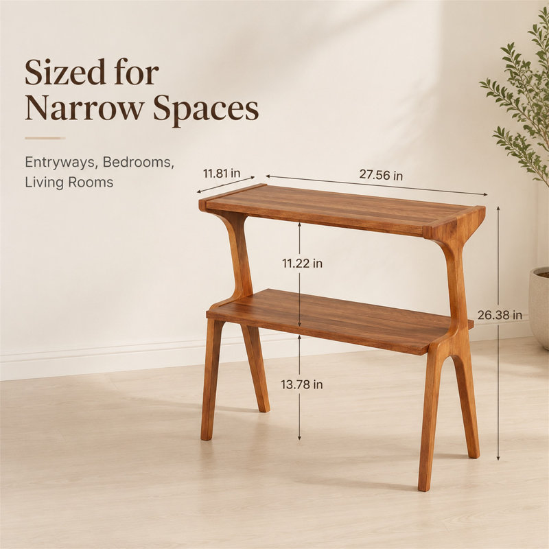 27.56 Console Table, Cerisier