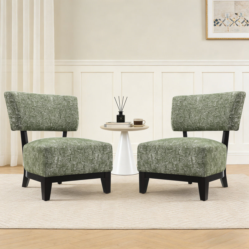 Fauteuil d'appoint 2 pièces, Vert