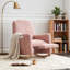 Chaise berçante en tissu avec repose-pieds réglable-1287876487