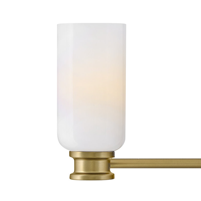Luminaire de salle de bain 3 lumières, Bronze / blanc