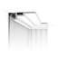 Moulure couronnée en polyuréthane blanc apprêté 2-3 / 8 po x 7-1 / 4 po x 78-3 / 4 po-132138088