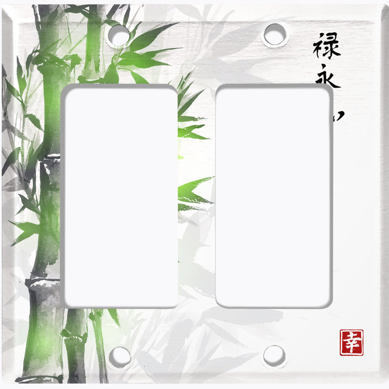 Plaque murale à bascule Bamboo Leaves Scripture