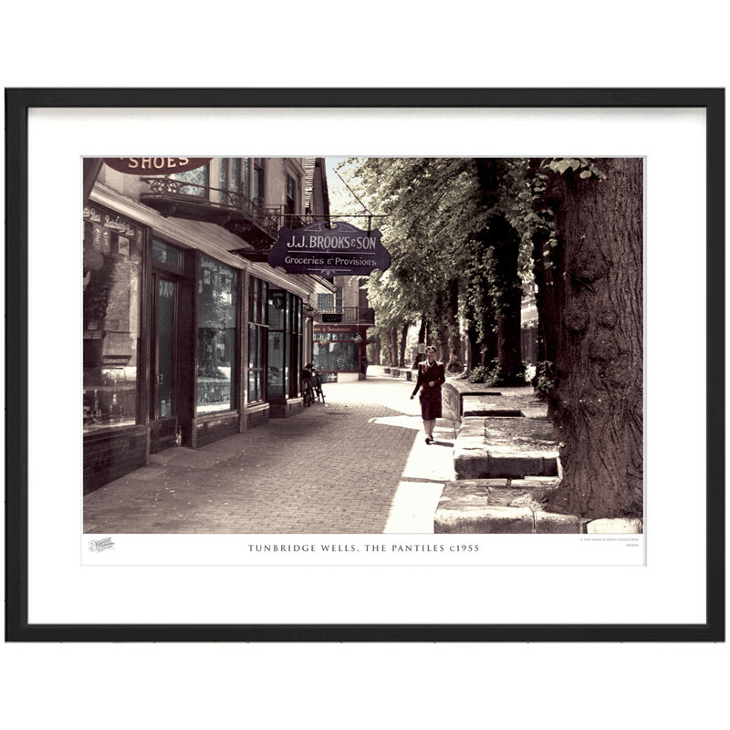 Tunbridge Wells, the Pantiles C1955 1 Piece Single Picture Frame Wall Art, 40cm H x 50cm W x 2.3cm D