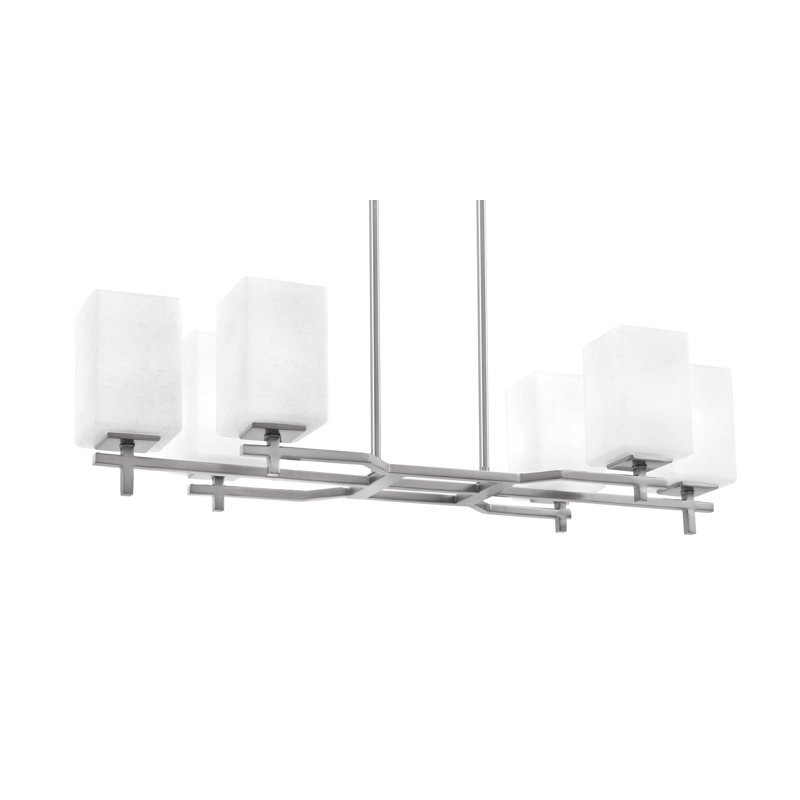 Luminaire pour îlot de cuisine 6 lumières Headland, Noir