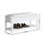 White Seating Bench With Shoe Holder And Shelf Space - Practical Storage Transitional Design For Any Decor-343548156
