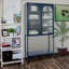 Armoire vitrée avec tablettes réglables Dalai-1557601186