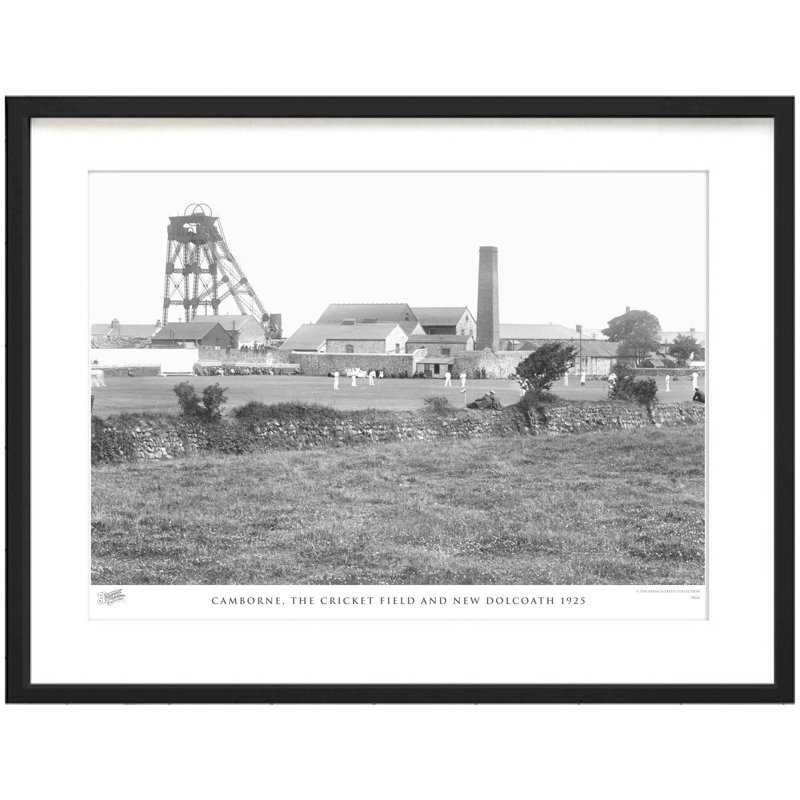 Camborne, The Cricket Field And New Dolcoath 1925 - Single Picture Frame Print, 28cm H x 36cm W x 2.3cm D