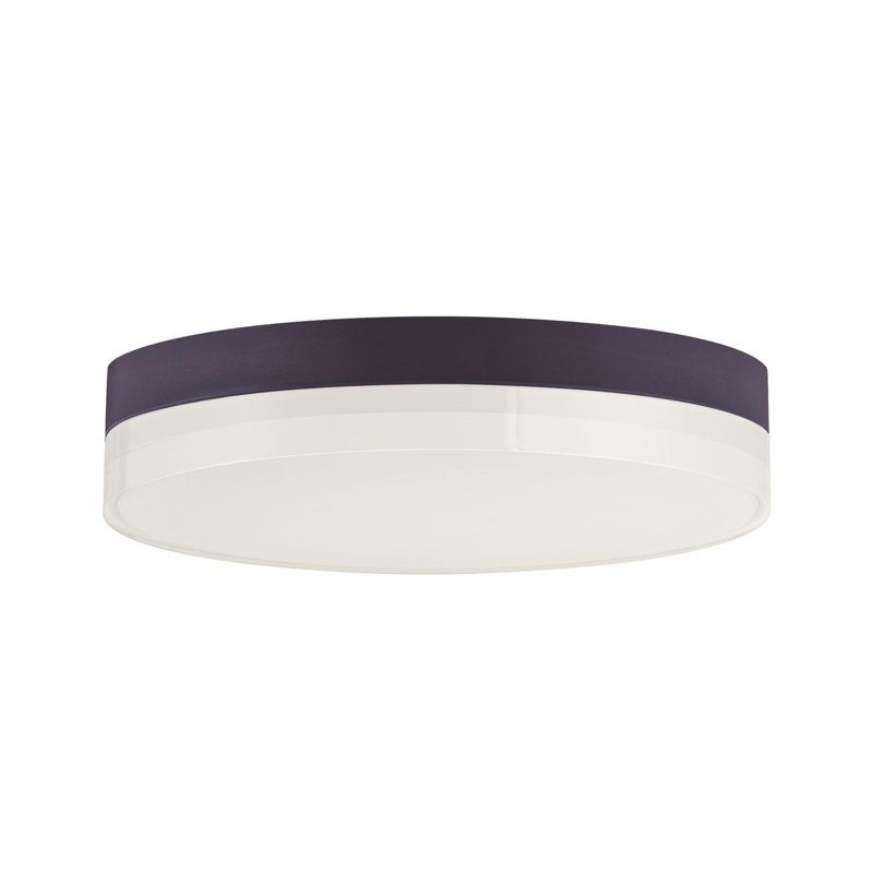 Vinyl Acrylic LED Flush Mount, 1.75"H x 7" W x 7" D, Bronze