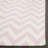 Bogner Hand Woven Flat Weave Wool/Cotton Chevron Rug in Ivory/Pink-352558479
