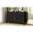 Wave Design Sideboard With 3 Adjustable Shelves-2066539736