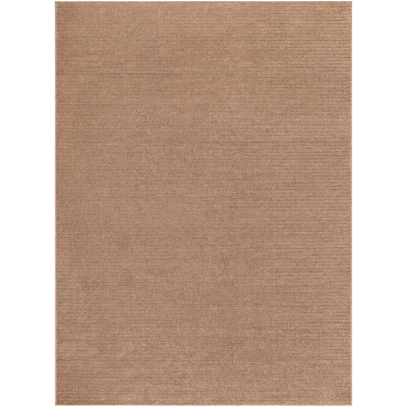 Tapis tissé à la machine Diara, Rectangle 7 pi 10 po x 10 pi, Orange