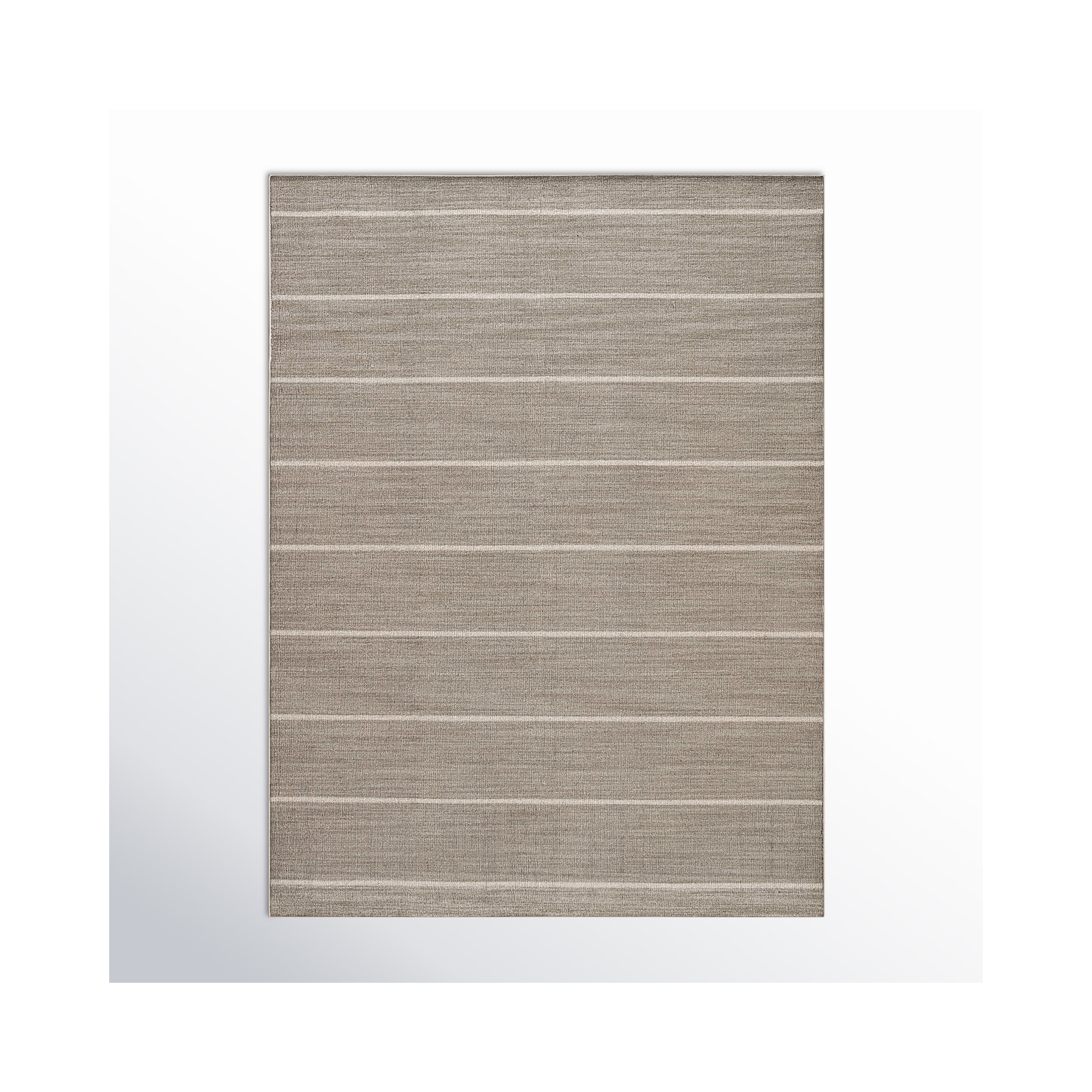 Creekmont Handmade Wool Brown Rug, Rectangle 10' x 14'