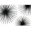 Ensemble de 3 décorations murales 3D en métal Starburst 16 po, 20 po, l 24 po-1541819370