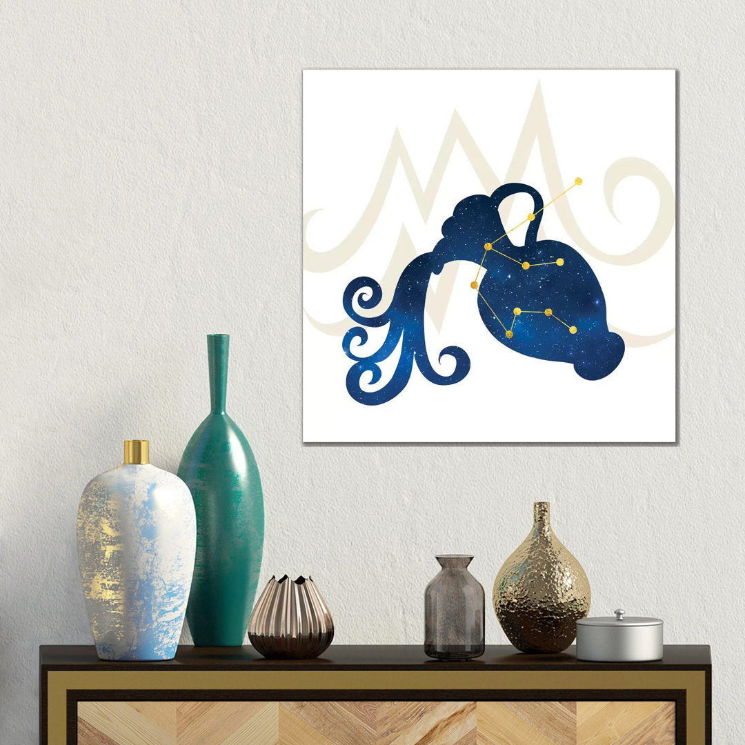 Stars Of Aquarius von 5by5collective - Galerie-umwickelte Leinwand Giclée auf Leinwand