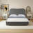Lovensky Upholstered Wool Platform Bed-704515186-704515191