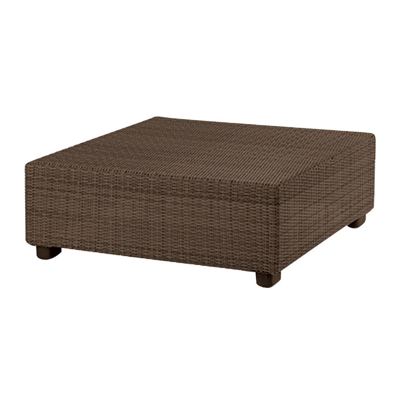Montecito Outdoor Square Coffee Table, Textured Black