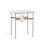 Equus Glass Top Side Table