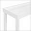 Ensemble de deux tables d'appoint étroites avec tablette, faciles à assembler sans outils.