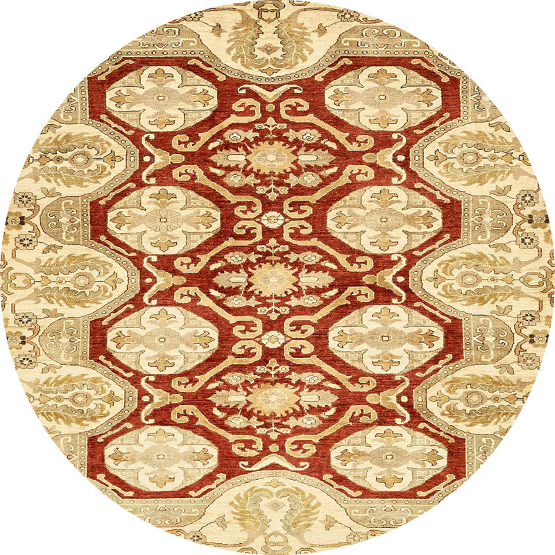 Abstract Indoor Rug, Round 4'