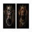 «Crowned Royal Bloodhound Dog I», ensemble de 2 reproductions d'art sur toile-102577075-102577078