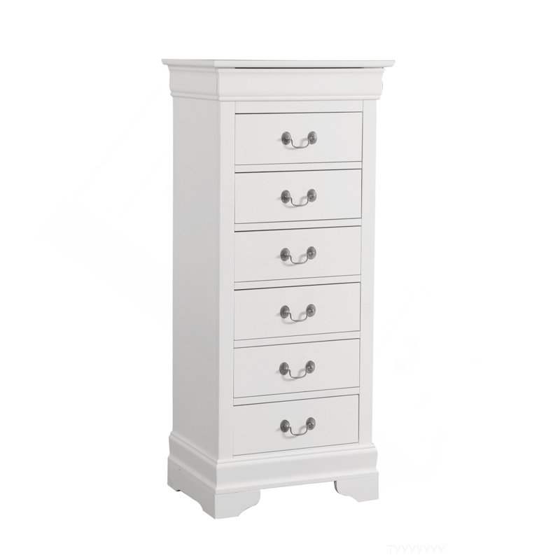 Commode à linge Louis Phillipe, blanc, Blanc