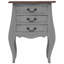 Armoire de chevet en bois récupéré massif Alexie 18,9 po x 13,8 po x 25,2 po
