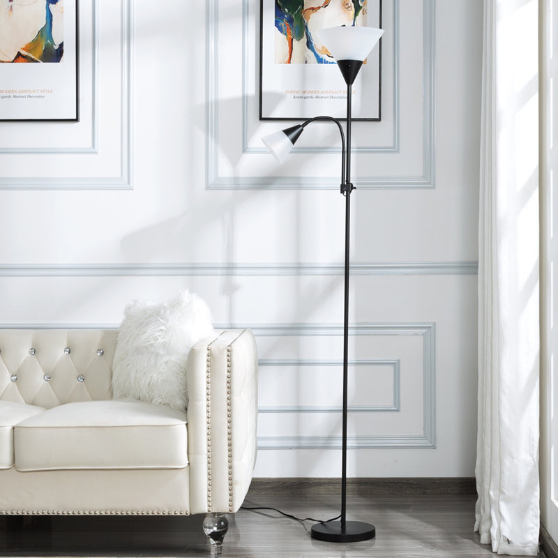 71.3” Tochiere Floor Lamp, Black