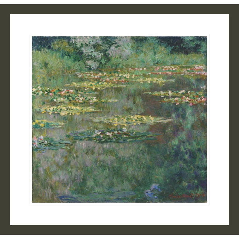 Nénuphars ou nénuphar par Claude Monet, H 23,5 po x l 24,36 po
