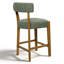 26" Upholstered Counter Height Bar Stool with Solid Wood Frame-408770088-408579437
